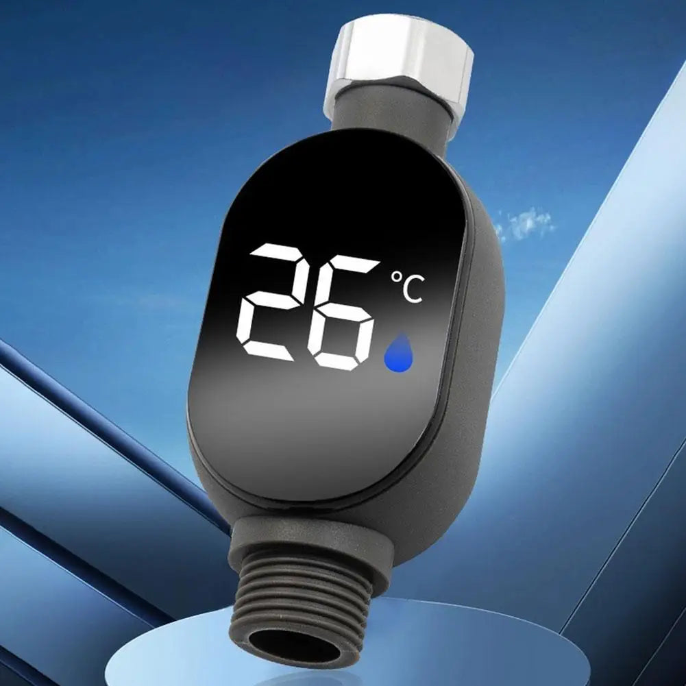 Digital Shower Thermometer Instant-Read LED Display 0℃~99℃ Waterproof Bath Thermostat For Home Bathroom Temperature Measurement