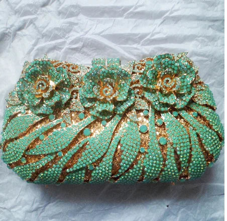 XIYUAN Women's Diamond Handbags Rhinestones Evening Bags Bridal Stones Clutch Purse Lady Clutches Bags Party Wedding Evening Bag