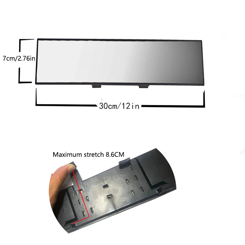 Universal Anti glare Wide Angle Convex Rearview Mirror Car Interior Rear View Baby Child Seat Watch Blue Sun Visor Goggle Safety