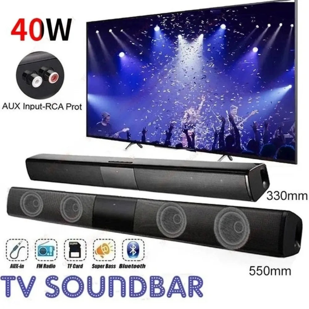 Powerful Wireless Bluetooth Speaker for Home Theater Computer TV Car Sound Box Soundbar Heavy Bass Subwoofer Radio Caixa De Som
