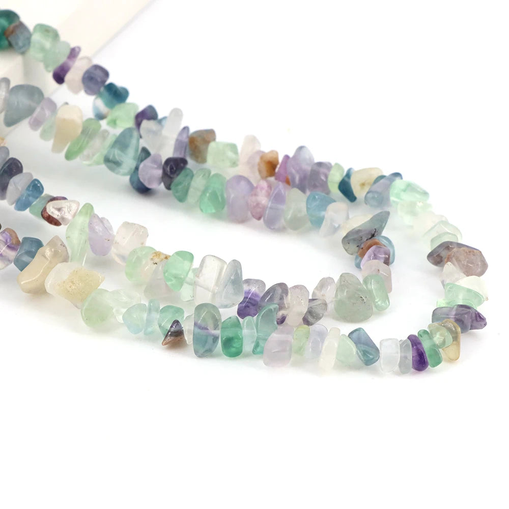 3-5mm/5-8mm Natural Garnet Amethyst Aquamarine Beads Irregular Freeform Chip Gravel Shape Stone Bead DIY Jewelry Making Bracelet