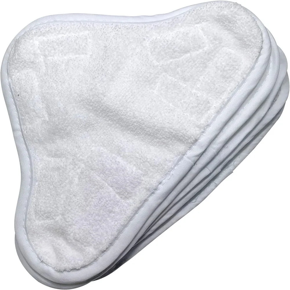 5PCS Replacement Steam Mop Pad Washable Microfiber Reusable Cloth Thicken Pads for H2O Mop X5 Triangular Drag