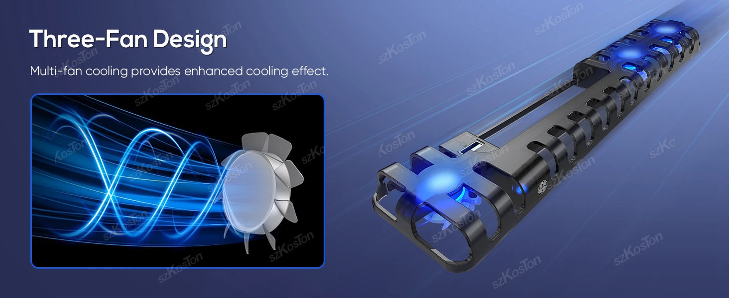 Smart Cooling Fan for PS5 Pro&PS5 Slim Console Automatic Temperature Sensing Adjust Speed for PlayStation5 Pro Games Accessories
