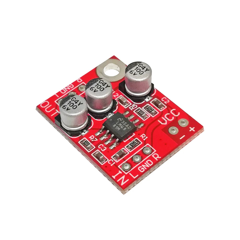 LM4881 Headphone Amplifier Board for Power Amplifier Pre-amplifier Module Mini Audio Preamplifier Amplifiers 2.7-5.5V 25*20mm