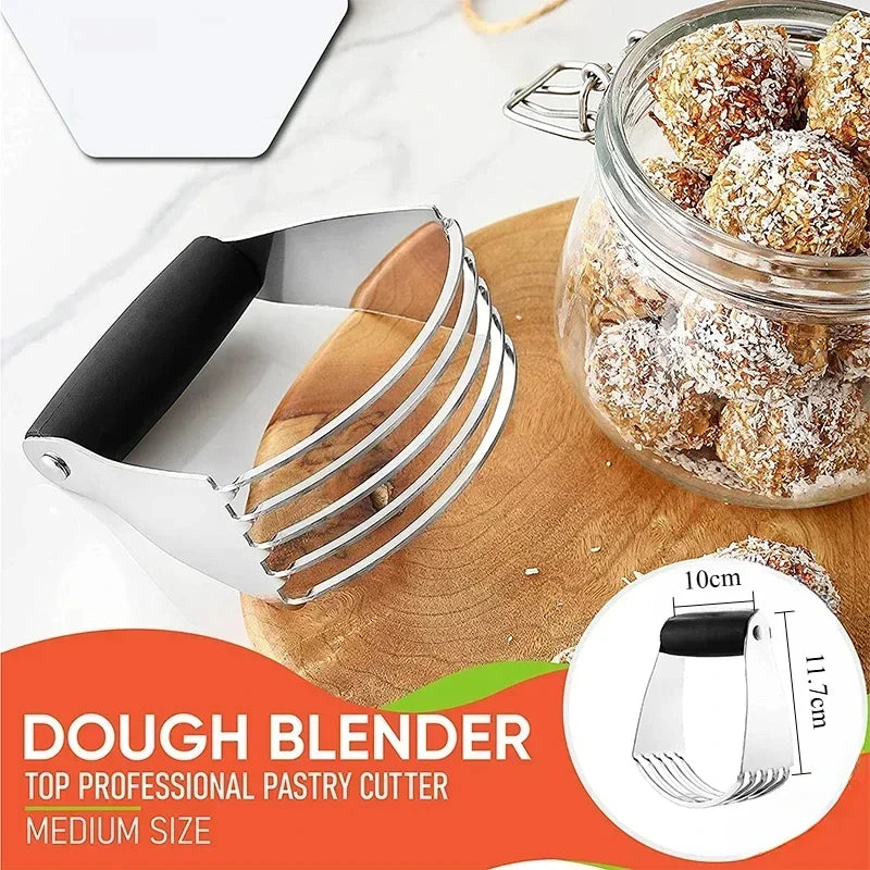 Multi-Purpose Dough Blender Mixer Cream Flour Mixer Scutters Flour Cutters Stainless Steel Powder Beater Rammer Baking Tools