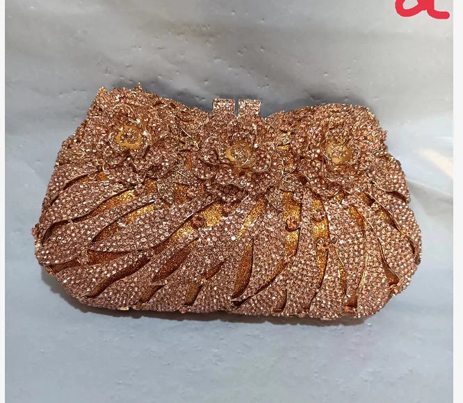XIYUAN Women's Diamond Handbags Rhinestones Evening Bags Bridal Stones Clutch Purse Lady Clutches Bags Party Wedding Evening Bag