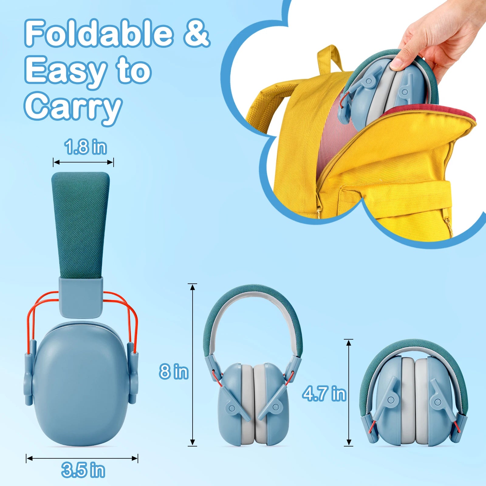 YHKEMA Kids Noise Cancelling Headphones