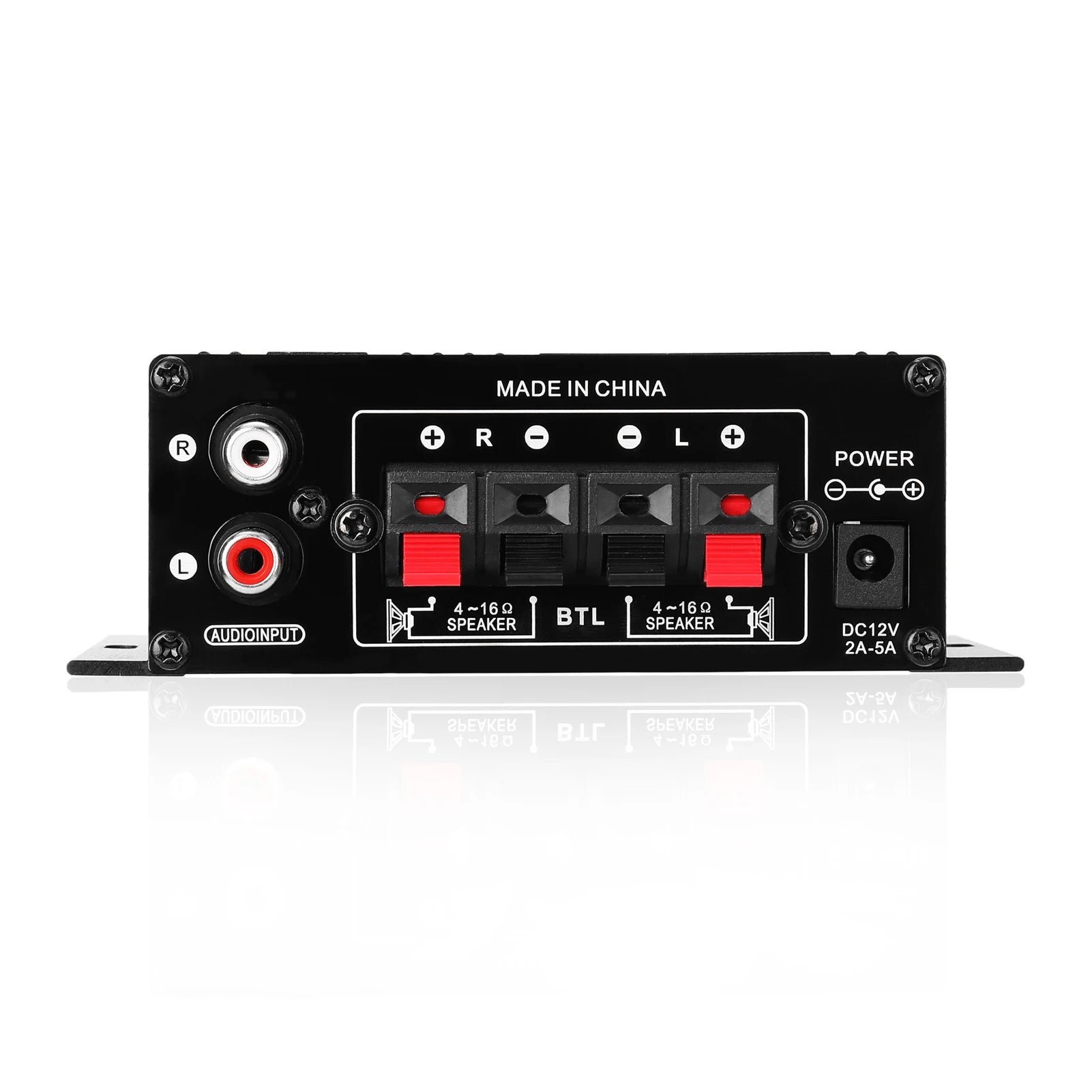 AK270 Mini Audio 2-Channel Stereo Power Amplifier Portable Sound Amplifier AUX Input Speaker Amp for Car and Home