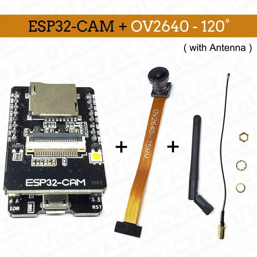 Original ESP32-CAM Camera Module Kit 2.4 GHz WiFi Bluetooth 8MB PSRAM OV2640 Camera Module 66 120 160 Degree 850nm Night Vision