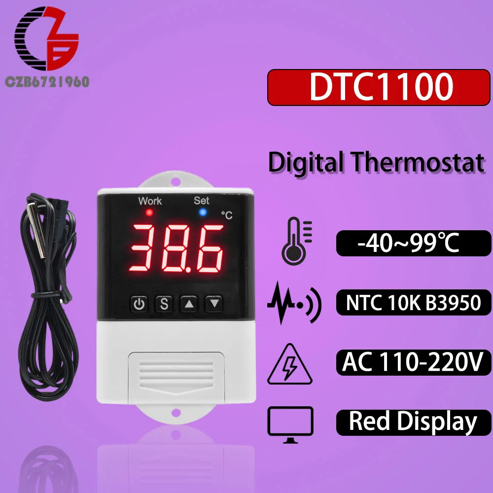 Wifi Thermostat Humidistat 12V 110V 220V Digital Temperature Humidity Controller Regulator Auto Car Incubator Thermoregulator