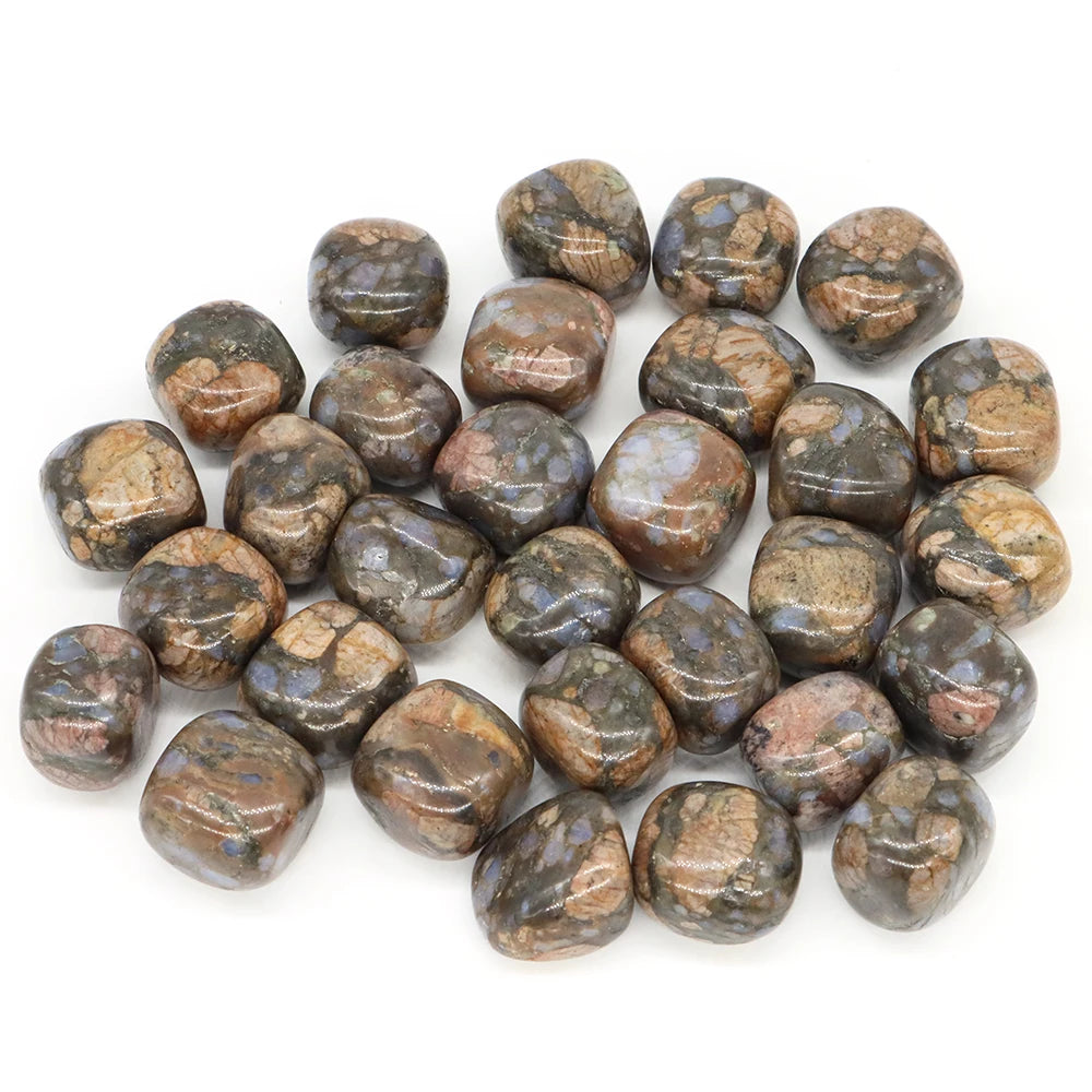 Wholesale Natural Tumbled Stones Rhyolite Reiki Healing Crystals Gemstone Minerals Specimen Home Garden Tank Aquarium Decoration