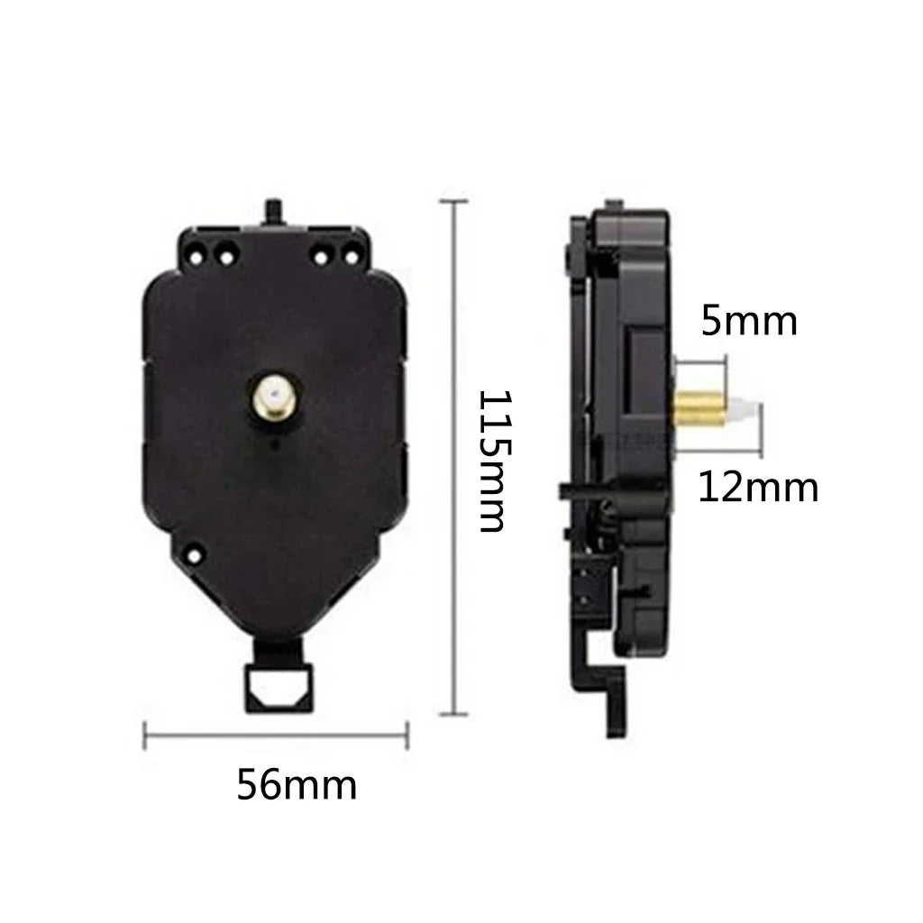 Silent Pendulum Clock Movement Mechanism Threaded Shaft Quartz Clockwork with Clock Hands DIY Wall Clock Kits Replacement
