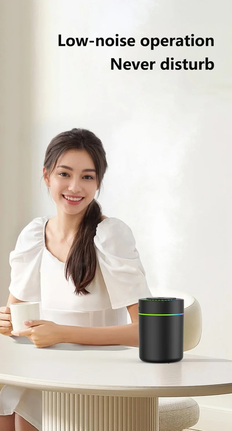 Mini Air Humidifier 180ML Electric Aroma Diffuser Essential Oil Purifier Aromatherapy Mist Maker Lights For Car Home