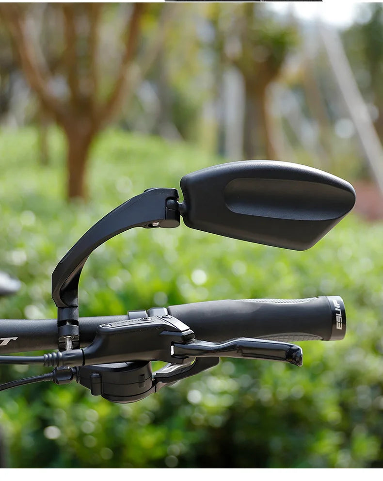 Stainless Steel HD Lens Bike Rear VIew Mirror 360° Rotatable MTB Rear Mirror Widen Big View Road Bicycle Mirror Bike Accessories