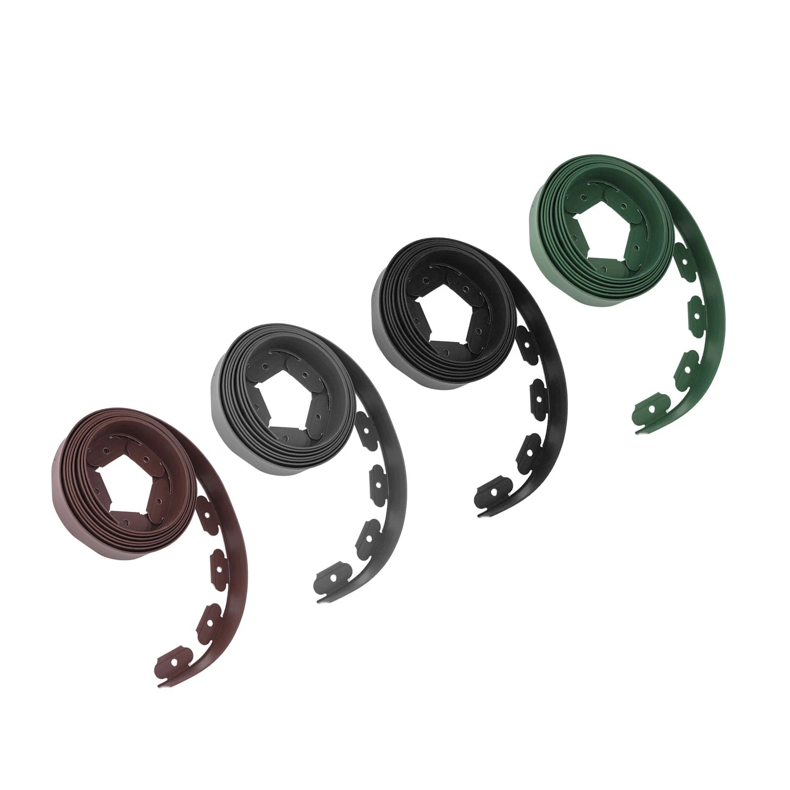 Landscape Edging Kit Lawn Edging Include 15 Spikes PE Garden Edging Border for Landscaping Flower Gardens Lawn