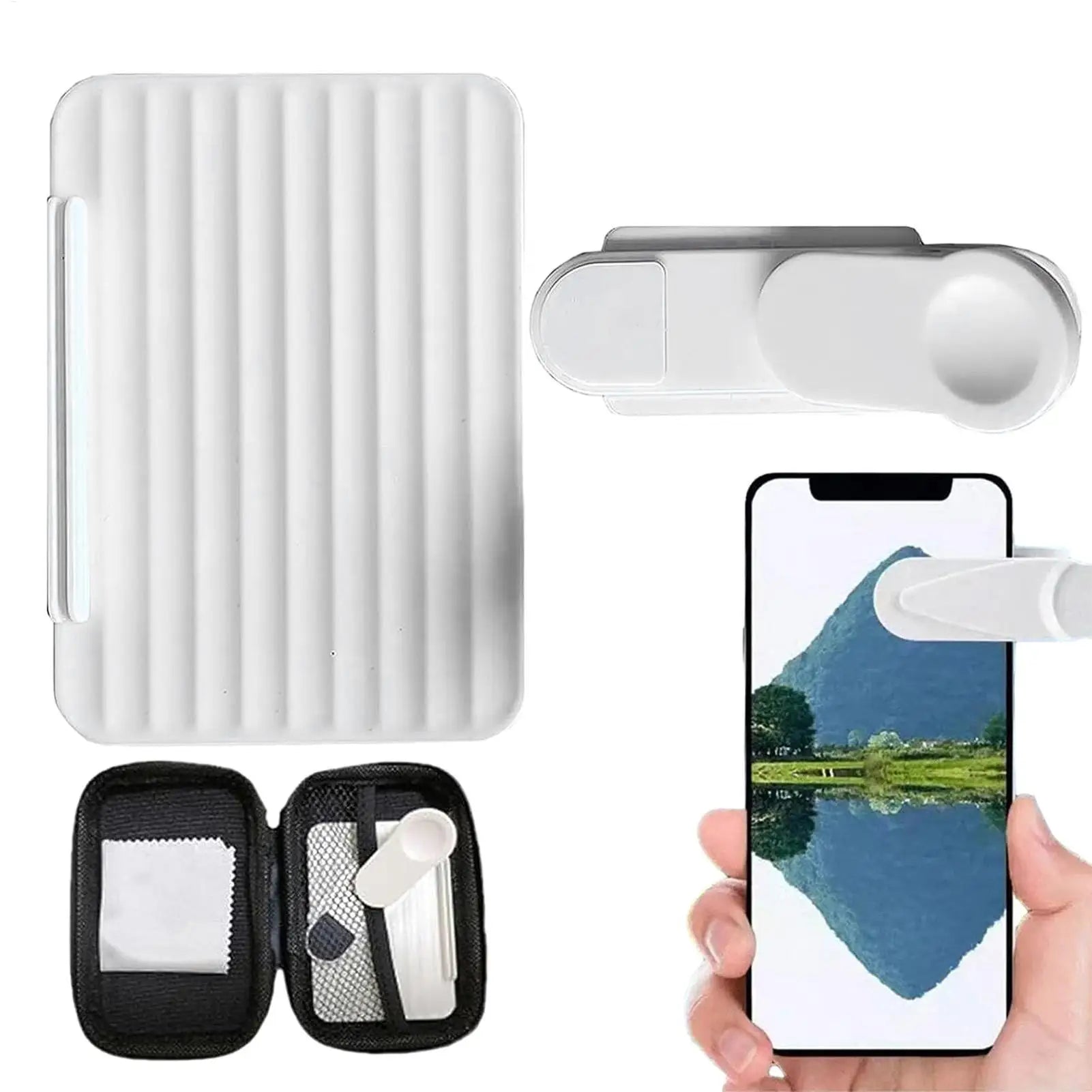 Mirror Reflection for Phone Camera Glass Mirror Clip Set for Phone Camera Creative Photo Tools Adjustable for Vlogger