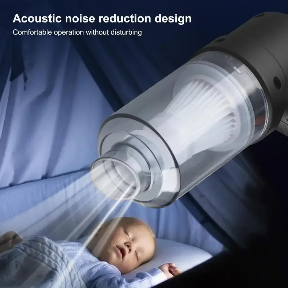 Car Wireless Vacuum Cleaner Portable Strong Suction Home Cleaning Equipment Handheld Dust Collector Mini Car Dust Blower