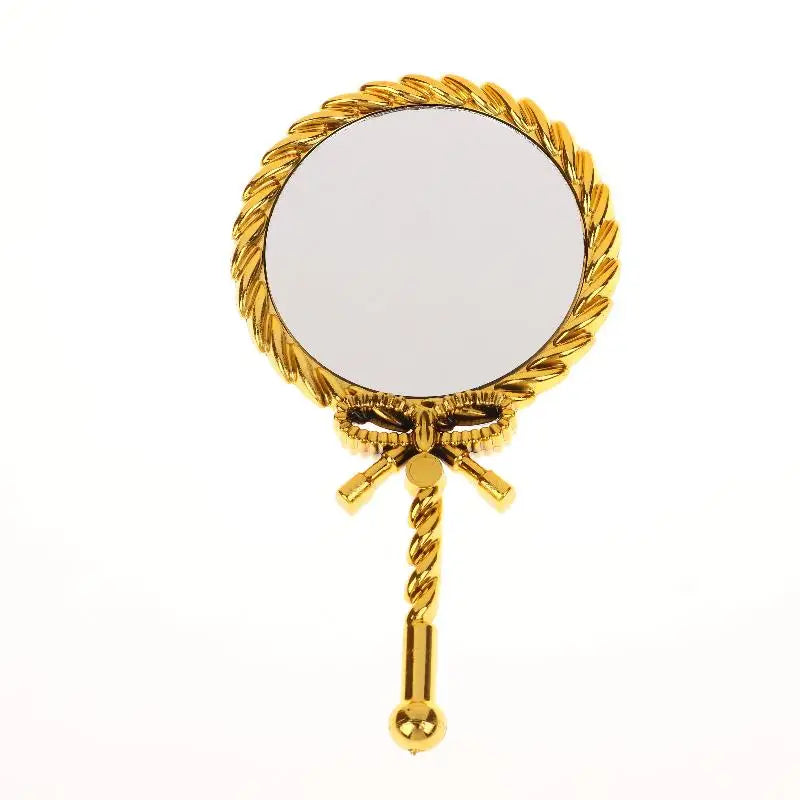 Handheld Makeup Mirror Round Portable Cosmetic Mirror European Mirror European For Dressing Room Home Use Professional Use