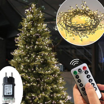 6M-48M LED Fairy Lights Cluster Firecracker String Holiday Wreath Terrace Home Birthday Christmas Tree Decorative Lamp