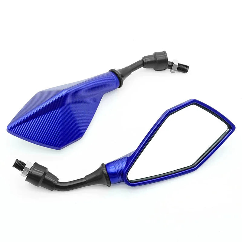 Motorcycle Mirrors Red M10 ABS Motorcycle Rearview Mirrors Scooter E-Bike ATV Dirt Bike Rear View Mirrors HD Side Mirror