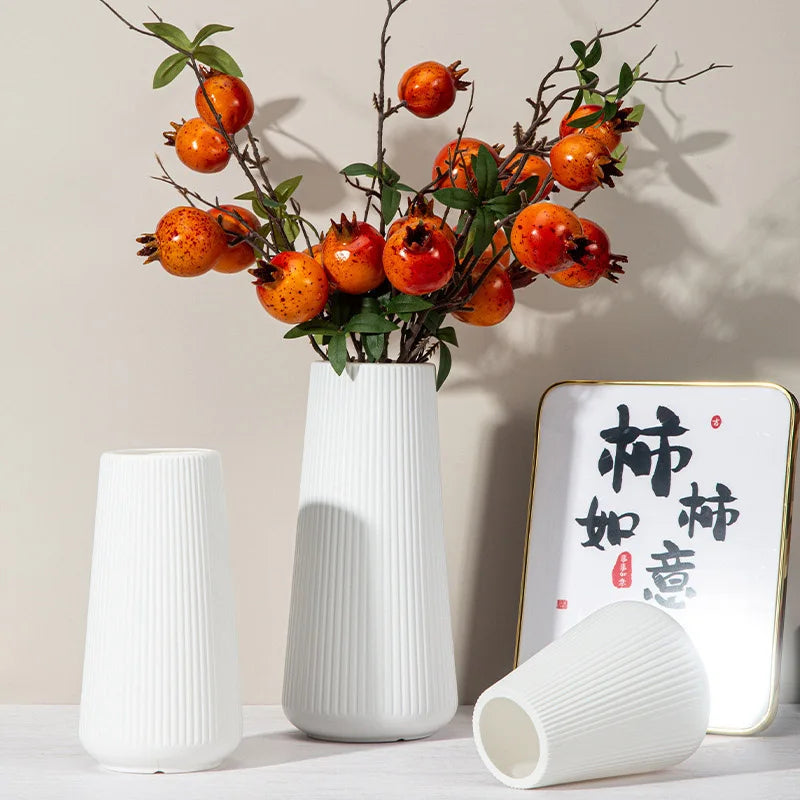 Elegant Nordic Flower Vase Durable Plastic Vase Ornaments, Flower Arrangement, Home Living Room Decoration,  Flower Creative Art