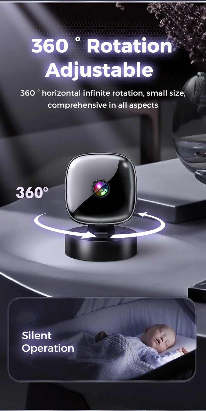 Security Camera 4K Wireless WiFi Monitoring Security Protection Remote High-definition Night Vision Infrared Surveillance