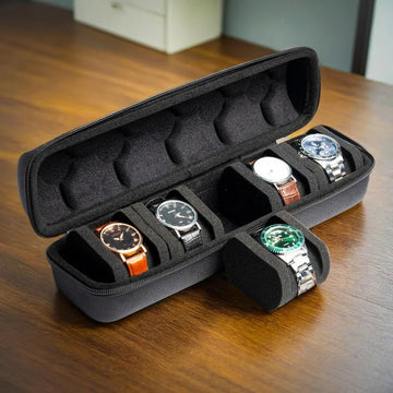 Watch Case Portable Zipper Travel , Dust-proof Single Watch Storage Box for Wristwatches And Smart Watches
