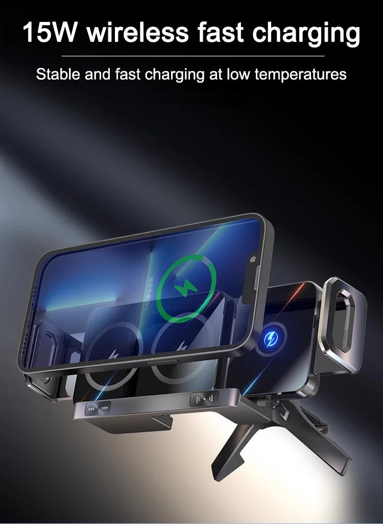 New High Intelligent Mobile Phone/Pad Holder Magnetic Phone Holder for Car Auto Rotating Phone Holder Wireless Car Charger