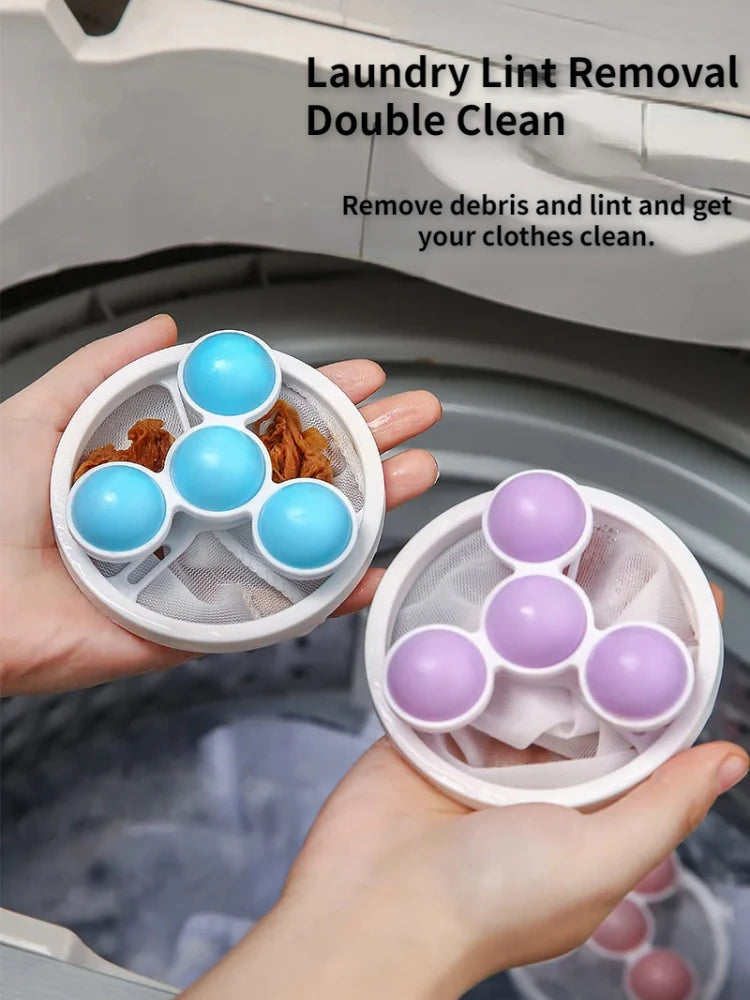 Washing Machine Hair Catcher Pet Hair Removal Floating Clothes Collector Filter Mesh Dirty Fiber Laundry Bag Cleaning Tools 2025
