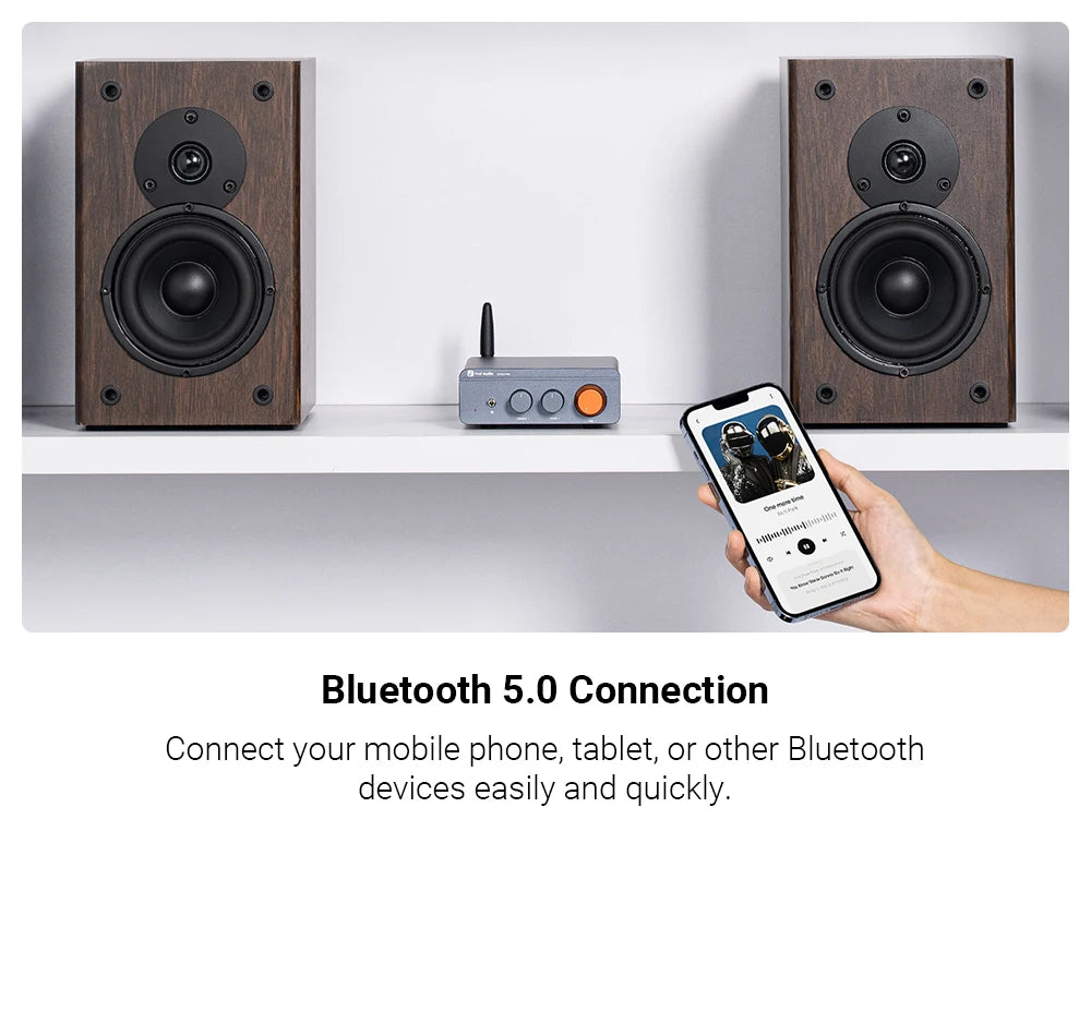 Fosi Audio BT20A Pro TPA3255 Bluetooth Sound Power Amplifier 300W x2 Mini HiFi Stereo Class D Amp Bass Treble For Home Theater