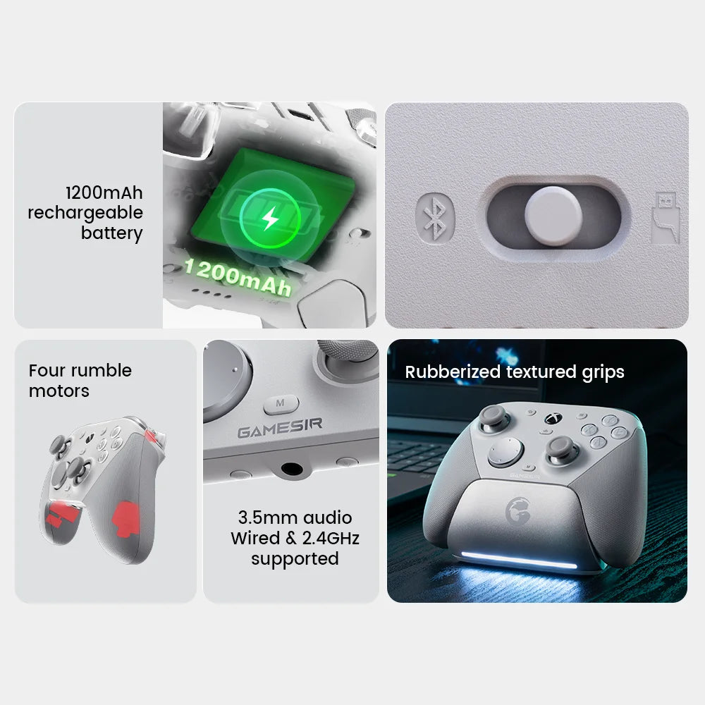 GameSir G7 Pro Xbox Series X|S Gaming Controller - TMR Sticks, Hall Effect Triggers, 1000Hz Polling, Smart Charging Station