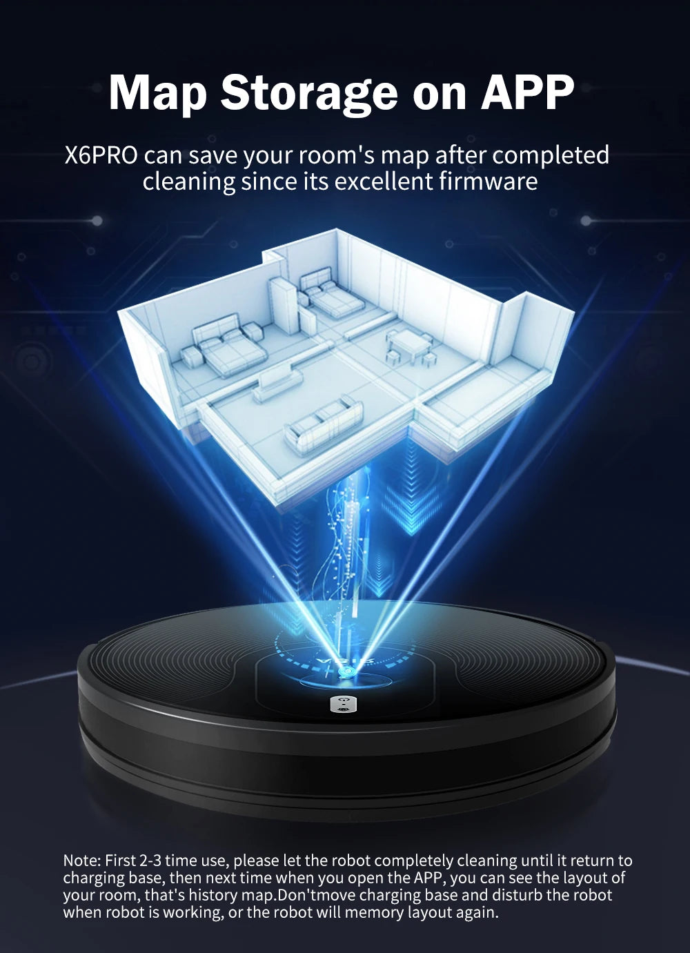 Robot Vacuum Cleaner ABIR X6 ,Visual Navigation,APP Virtual Barrier,6000PA Suction,Smart Home Mop,Floor Carpet Washing Tool