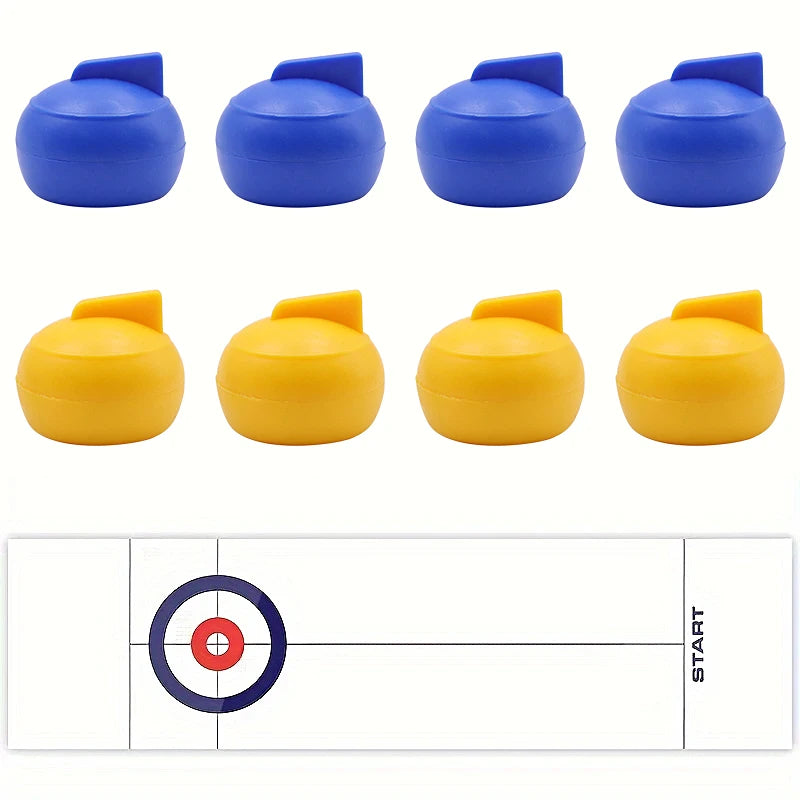 Table curling game is suitable for teenagers or adults, with 8/16 roller skates to choose from for party entertainment games