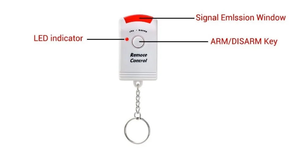 Wireless Motion Sensor Alarm Security Detector Indoor Outdoor Home Security System With Remote Control For House Garage