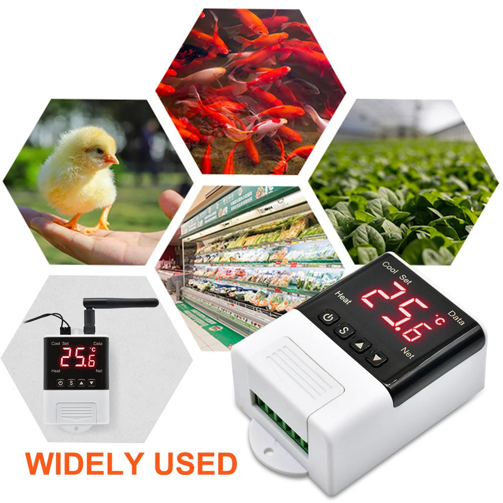AC110V-220V DTC1201 Wifi Thermostat Humidistat Digital Temperature Humidity Controller Regulator  NTC Thermoregulator