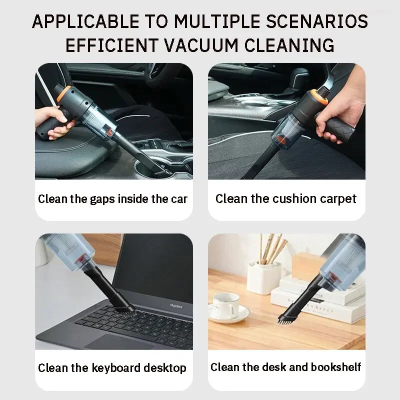 6 IN 1 Car Vacuum Cleaner Suction Blow Vaccum Vacum Wireless Home Handheld Charging Portable Mini Small Aspiradora Auto Machine