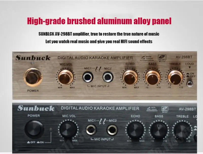 110/220V 2000W Bluetooth 5.0 Audio Power Amplifier Home Theater Amplifiers amplificador Audio Support FM USB with Remote Control