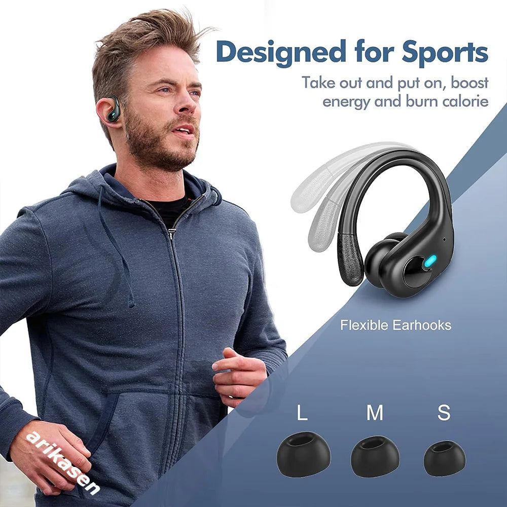 Bluetooth 5.3 Wireless Over-Ear Headphones – HiFi Stereo Sound