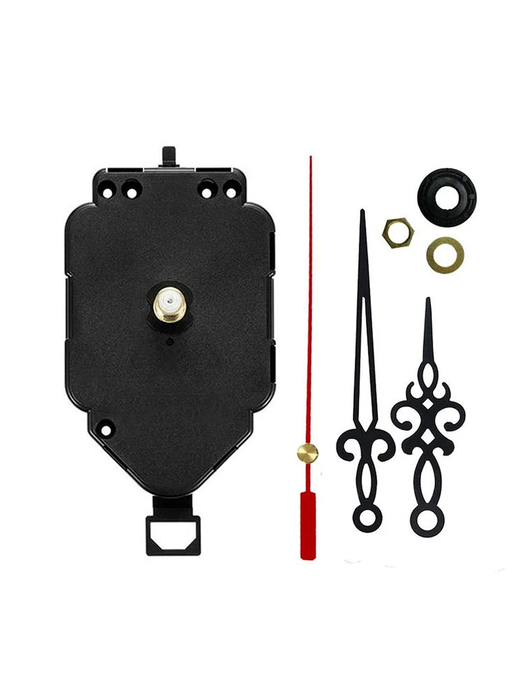 Silent Pendulum Clock Movement Mechanism Threaded Shaft Quartz Clockwork with Clock Hands DIY Wall Clock Kits Replacement