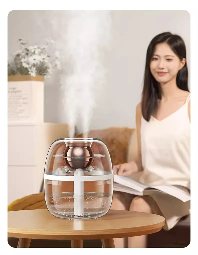 Humidifier Air Purifier Double Spray Humidifier with Night Light Quiet Humidifier Cool Mist Aromatherapy Heavy Fog Home Tool New