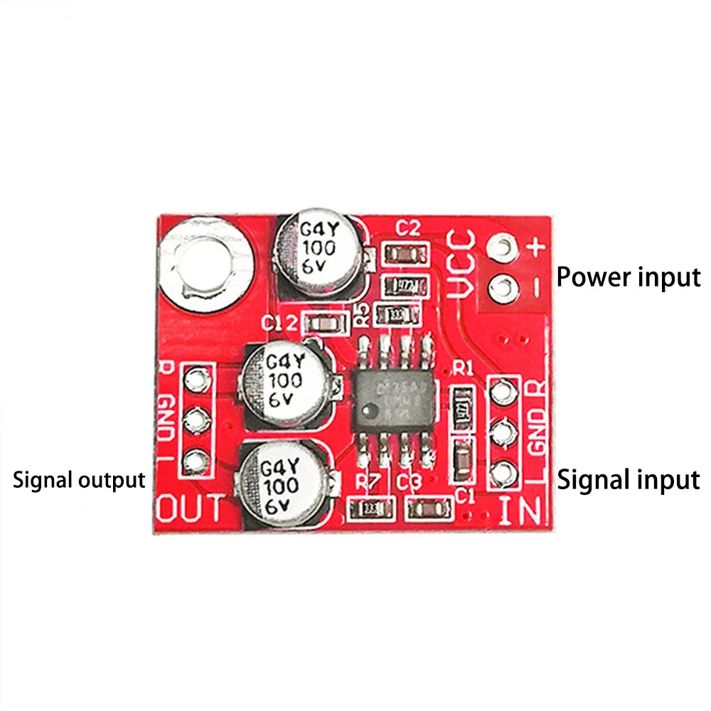 LM4881 Headphone Amplifier Board for Power Amplifier Pre-amplifier Module Mini Audio Preamplifier Amplifiers 2.7-5.5V 25*20mm