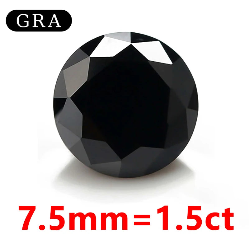 DJMAX Factory Direct Sales Moissanite Loose Stone D Color Moissanita Gemstone Lab Grown Diamond Certified Black Moissanite Stone
