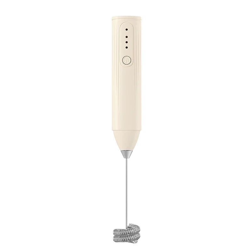 Handheld WhiskAutomatic Stainless Steel Mini Portable Blender 3 Speed Adjustable USB Rechargeable Blender Milk Frother
