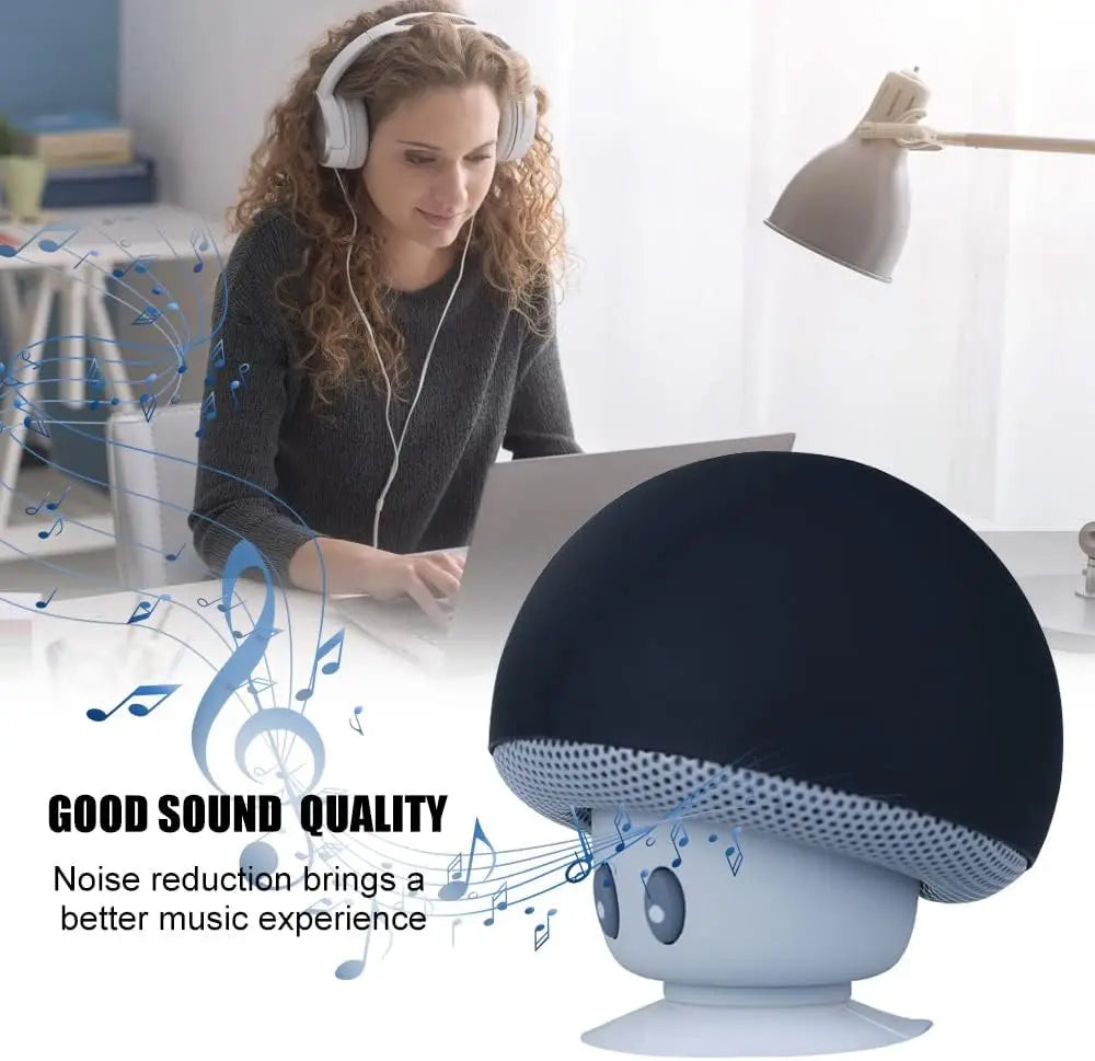 Bluetooth Mushroom Speaker Portable Subwoofer with Suction Cup Function
