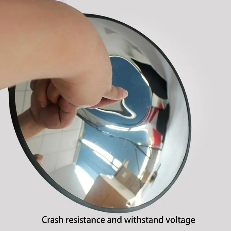 Convex Mirror Outdoor 11.8in Round Security Mirror Round Convex Traffic Mirror Fish Eye Mirror For Room Adjustable Fixing