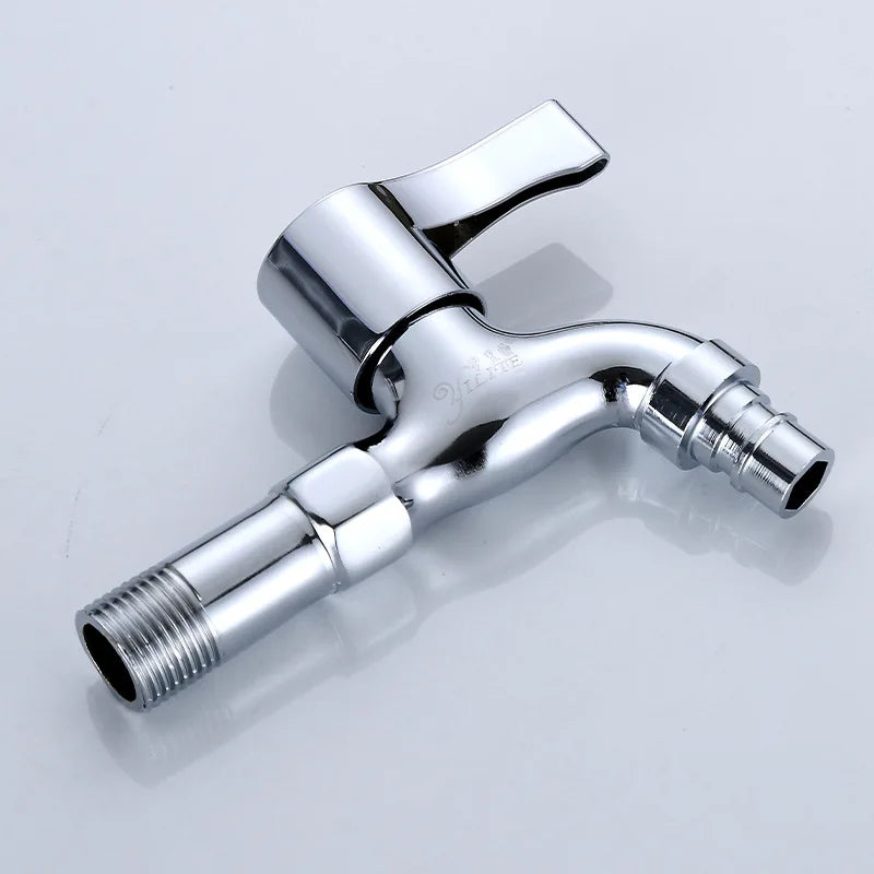 Washing Machine Tap 4-point Interface Double Ended Brass Faucet Mop Pool Expansion Faucet Multifunctional Bathroom Accessories