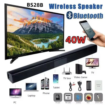 Powerful Wireless Bluetooth Speaker for Home Theater Computer TV Car Sound Box Soundbar Heavy Bass Subwoofer Radio Caixa De Som