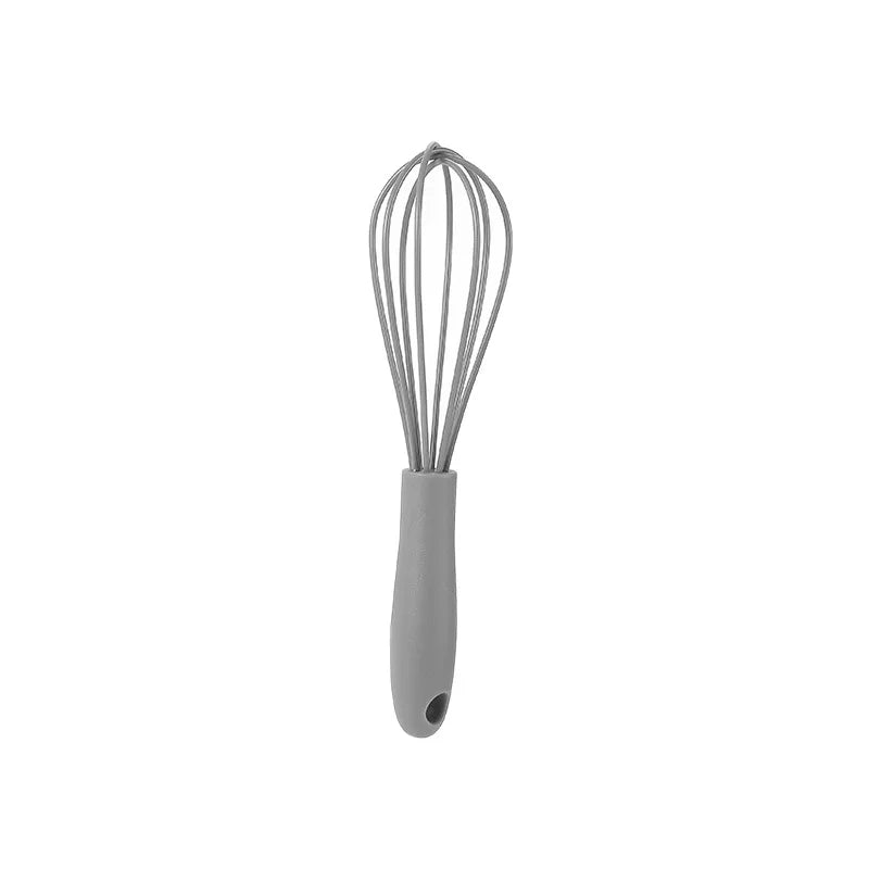 1pc 6-inch Handheld Mixer Mini Blender Silicone Stainless Steel Home Baking Tool for Whipping Cream Beating Eggs Mixing Flour
