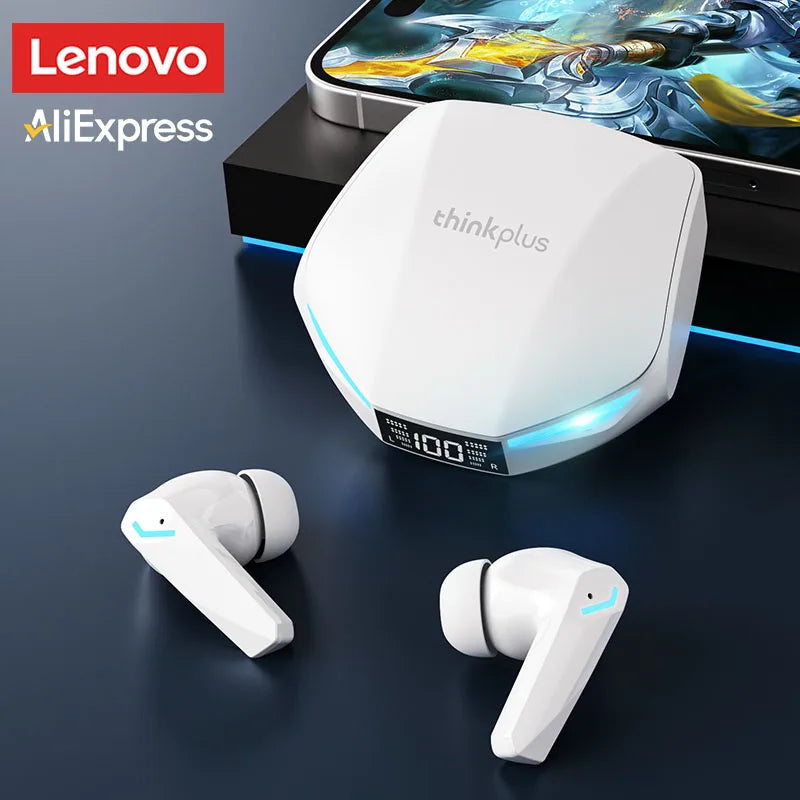 Choice Lenovo GM2 Pro Gaming Headset LED Digital Display Wireless Sport Earbuds HD Call Low Latency Headphones Waterproof