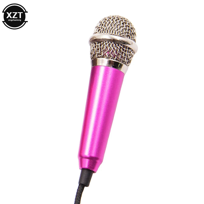 NEW Handheld Mic Portable Mini 3.5mm Stereo Studio Speech Mic Audio Microphone For the Smart mobile Phone Desktop Accessories